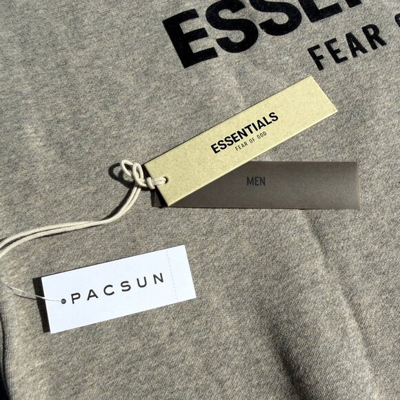 Fear of God Essentials Hoodie Grey Dark Oatmeal Size Small - Picture 8 of 16